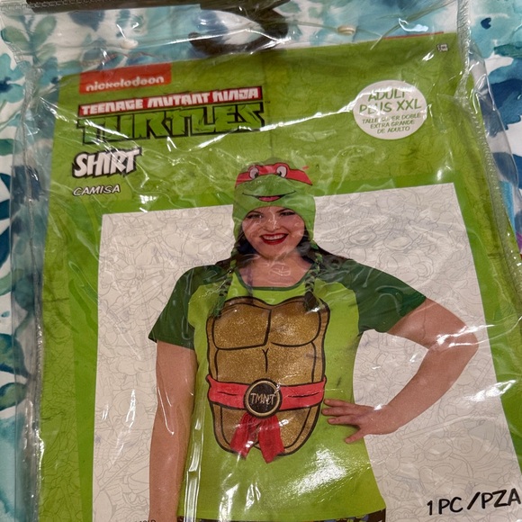 Nickelodeon Teenage Mutant Ninja Turtles Costume Shirt - Green and Red - Picture 1 of 1